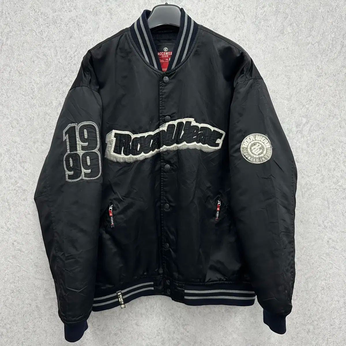 110 R.O.K.A ウェア メンズ オーバーサイズ スタジャン ジャケット