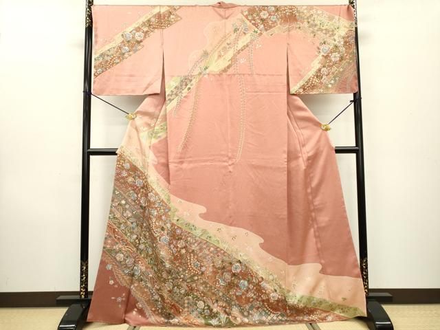 平和屋着物○訪問着 作家物 辻が花 絞り 正絹 逸品 AABC8033ph