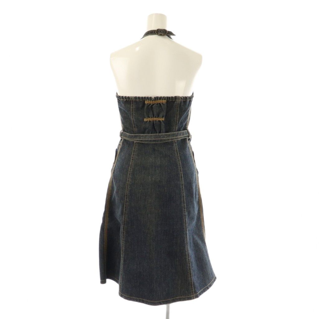 バーバリーブルーレーベル BURBERRY BLUE LABEL デニム ホルターネック