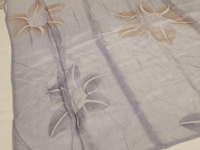平和屋着物＊夏物　長襦袢　紗　舞花文　麻　逸品　AABD3394jd 平和屋着物＊夏物 長襦袢 紗 舞花文 麻 逸品 AABD3394jd 【公式通販】