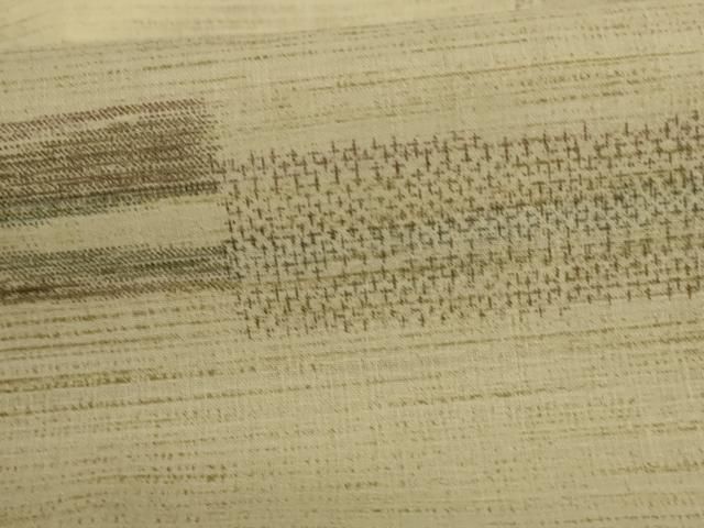 平和屋着物＊夏物 小紋 紗 横段文 洗える着物 AABD4487jd - メルカリ