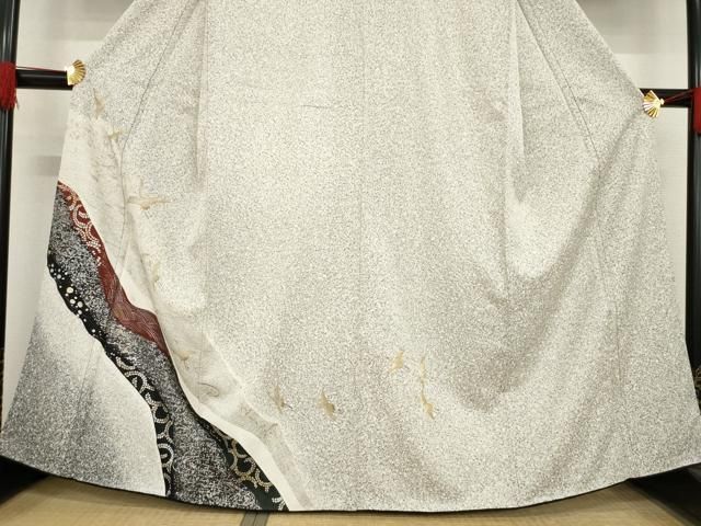 平和屋着物○訪問着 道長飛鶴文 金銀彩 正絹 逸品 AABD4334ck 2025