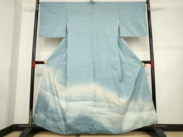 平和屋着物●石川県指定無形文化財　牛首紬　白山工房　手織り　訪問着　総刺繍　鳳凰花蝶文　金糸　証紙付き　正絹　逸品　CAAY2916vf 平和屋着物○石川県指定無形文化財 牛首紬 白山工房 手織り 訪問着 総