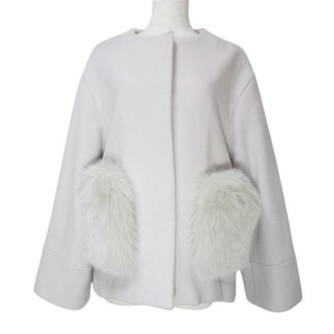 ジャスグリッティー JUSGLITTY 23AW ポケットファーミディコート ノー 