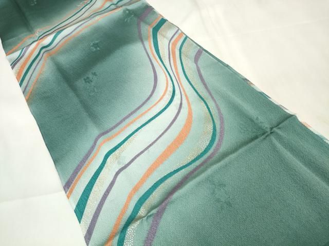 平和屋着物●和装小物　帯締め・帯揚げセット　流線文　金銀彩　手組紐　金糸　逸品　未使用　DAAU7968zzz 平和屋着物○和装小物 帯締め・帯揚げセット 流線文 金銀彩 手組紐