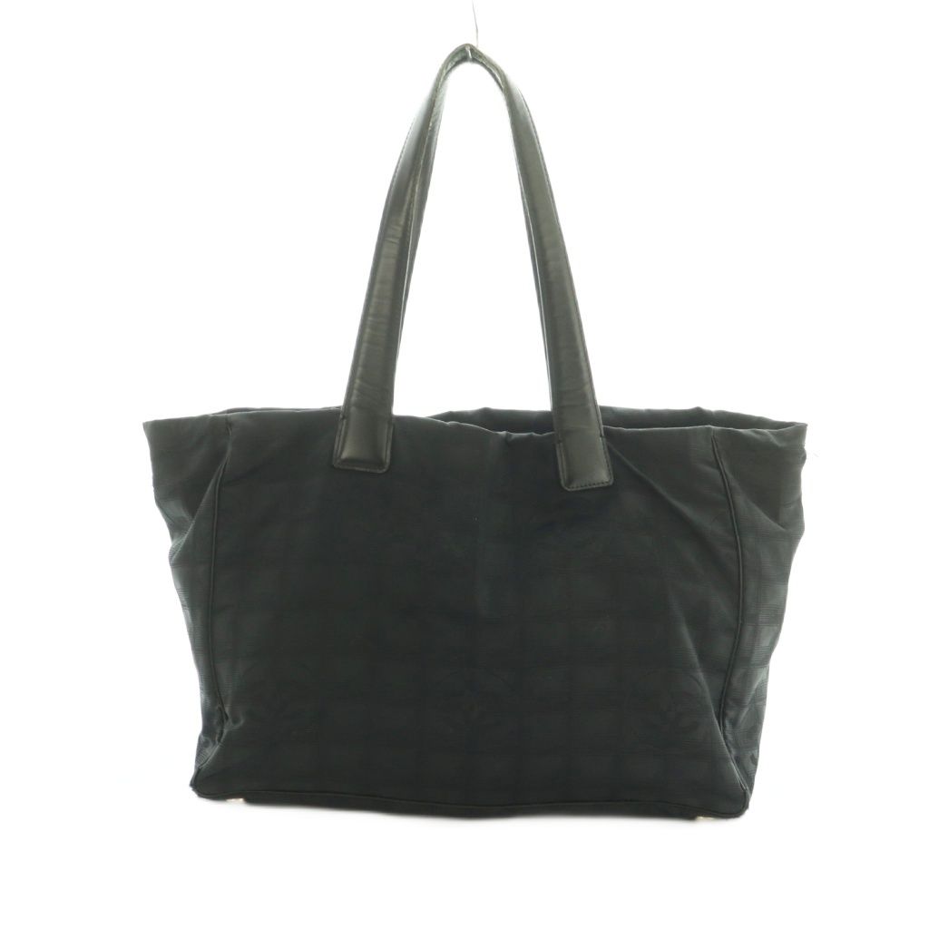 シャネル CHANEL ニュートラベルライン トートバッグ 総柄 9番台 黒