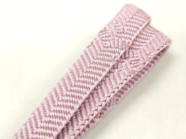 平和屋着物●和装小物　帯締め・帯揚げセット　舞蝶萩文　金彩　組紐　金糸　逸品　未使用　DAAU7969zzz 平和屋着物○和装小物 帯締め・帯揚げセット 舞蝶萩文 金彩 組紐 金糸