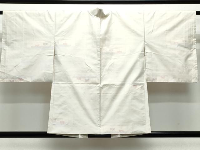 袷　白大島　アンサンブル　L寸 袷 白大島 アンサンブル L寸
