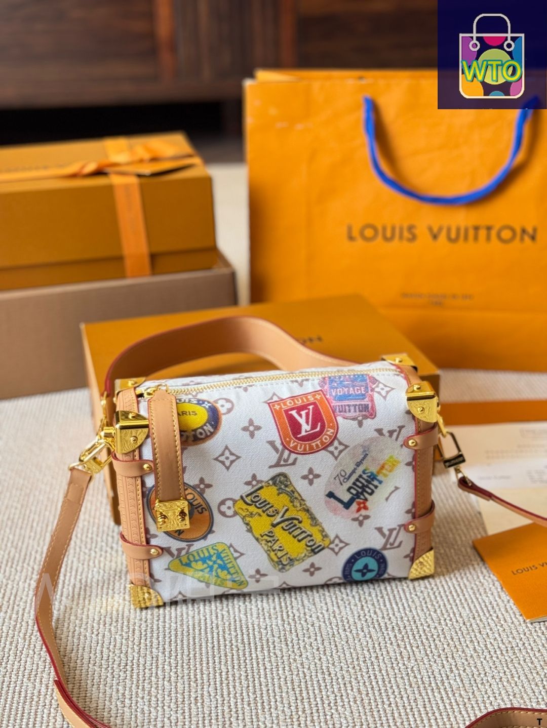 SALE中【メル便】キャッシュレスにマッチ！Louis Vuitton バッグ 今日特価】Louis Vuitton Side Trunk ソフトボックスバッグ - メルカリ