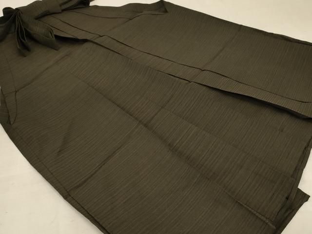 平和屋着物＊夏物 男性 行灯袴 横縞 正絹 逸品 AABD3361jd