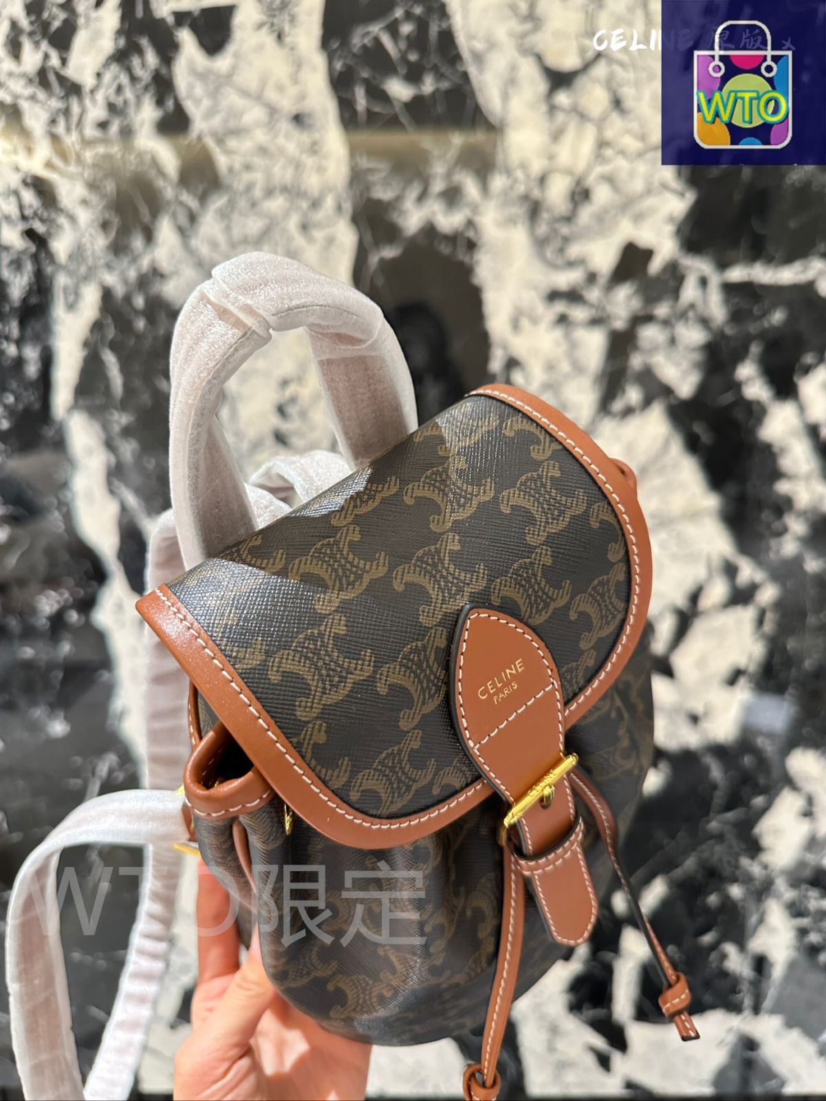 未使用品❣️CELINE ビンテージ ミニリュック 今日特価】Celine ヴィンテージモチーフ mini リュックサック（Celine