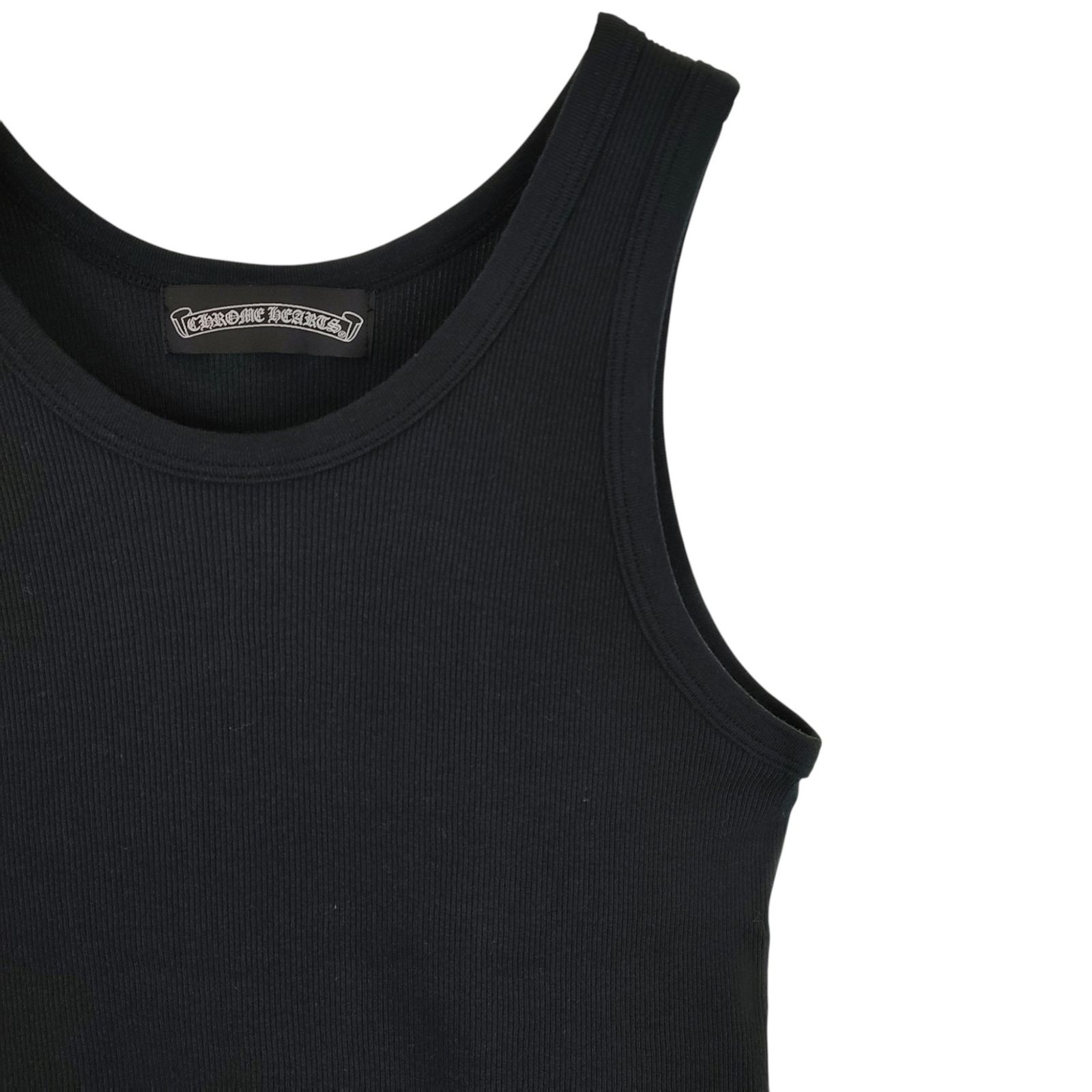 Chrome Hearts クロムハーツ　グンゼリブタンクトップ　ブラック Chrome Hearts クロムハーツ グンゼ リブ タンクトップ L ブラック