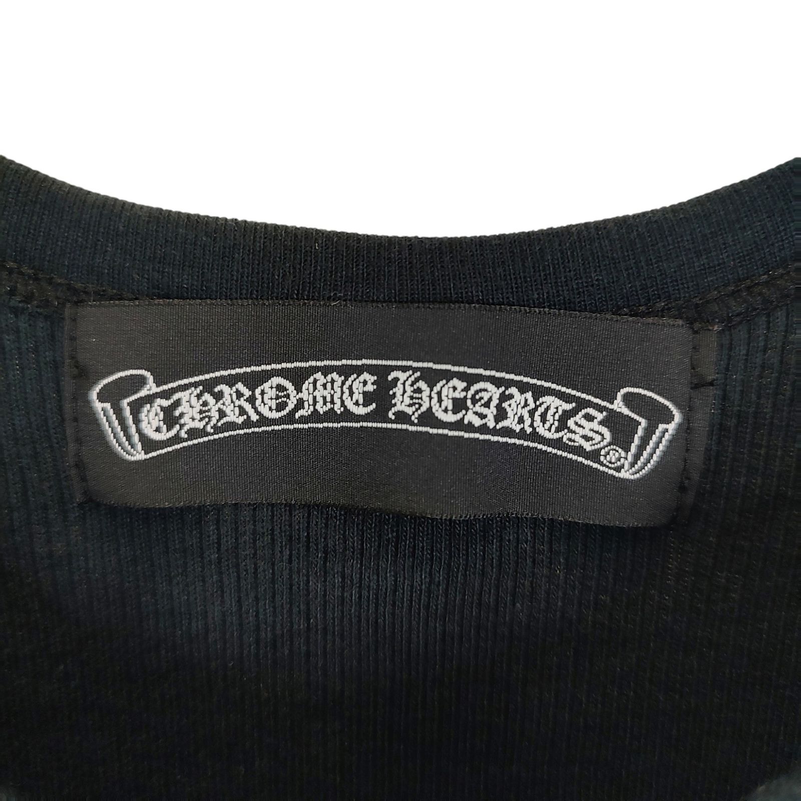 Chrome Hearts クロムハーツ グンゼ リブ タンクトップ L ブラック