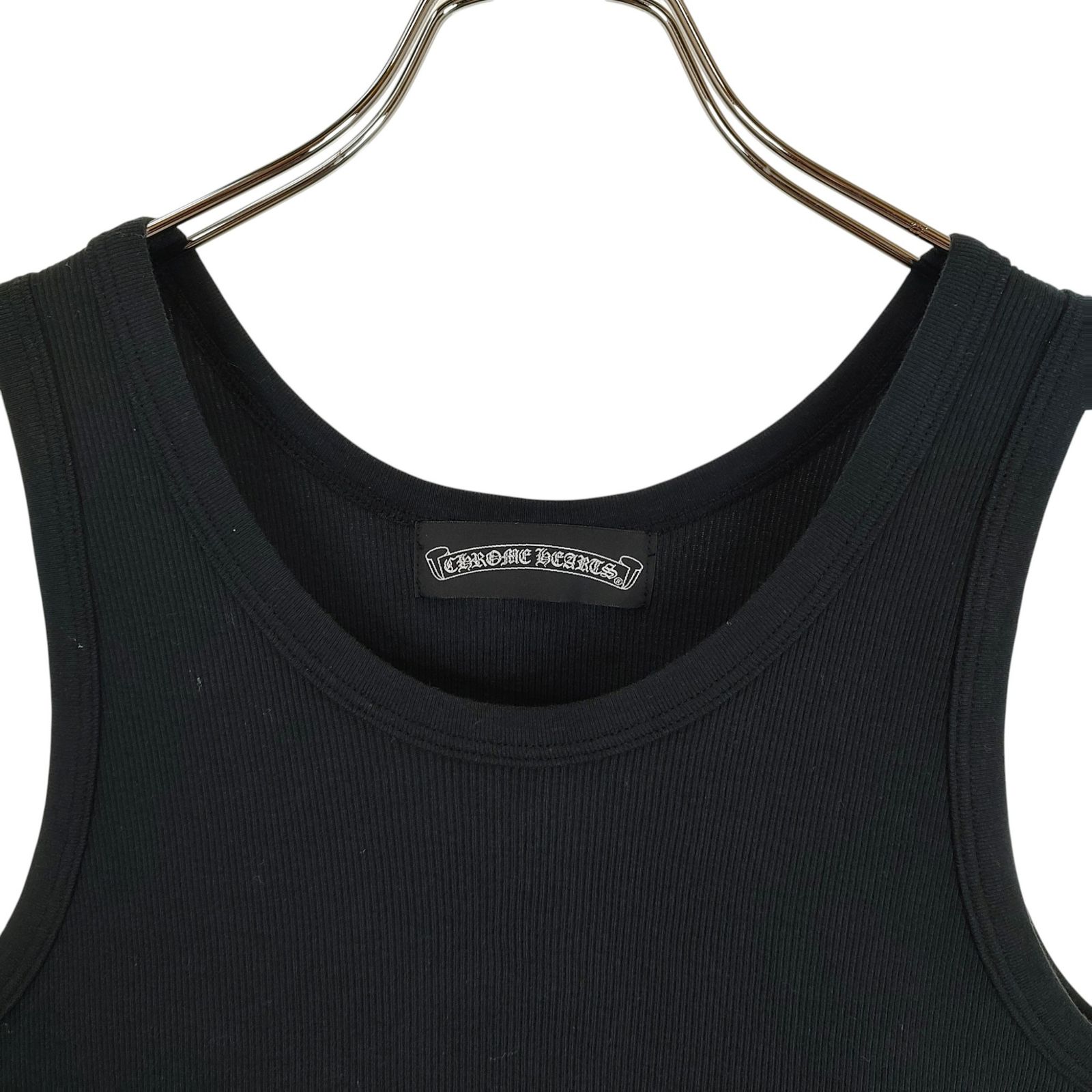 Chrome Hearts クロムハーツ　グンゼリブタンクトップ　ブラック Chrome Hearts クロムハーツ グンゼ リブ タンクトップ L ブラック