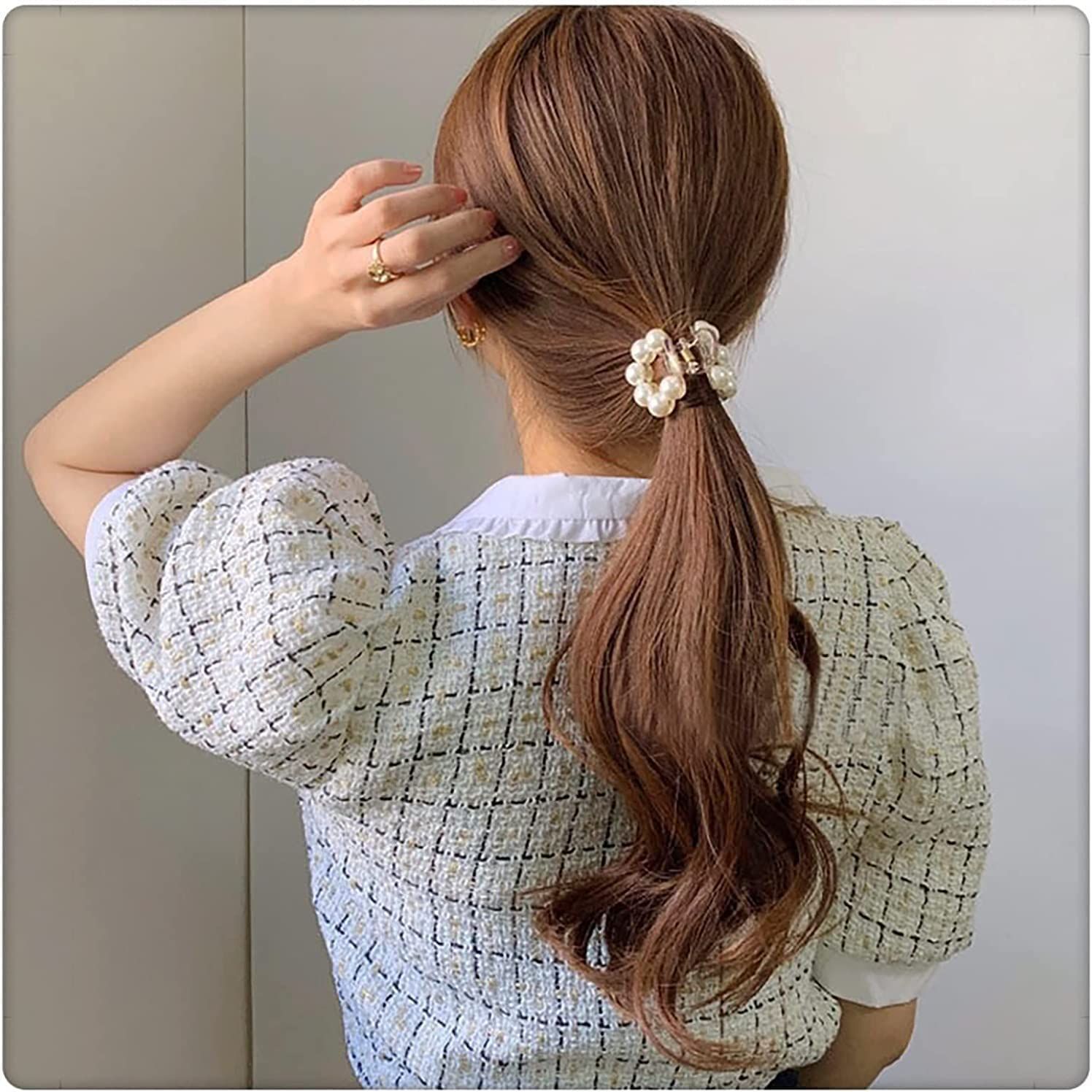 かみどめ へあくりっぷ 髪 オルチャン まとめ髪 韓国 髪飾り かわいい 大人 ヘア レディース ヘアピン アクセント 小さめ アレンジ ミニ バレッタ 髪留め バンスクリップ 大粒パール パール