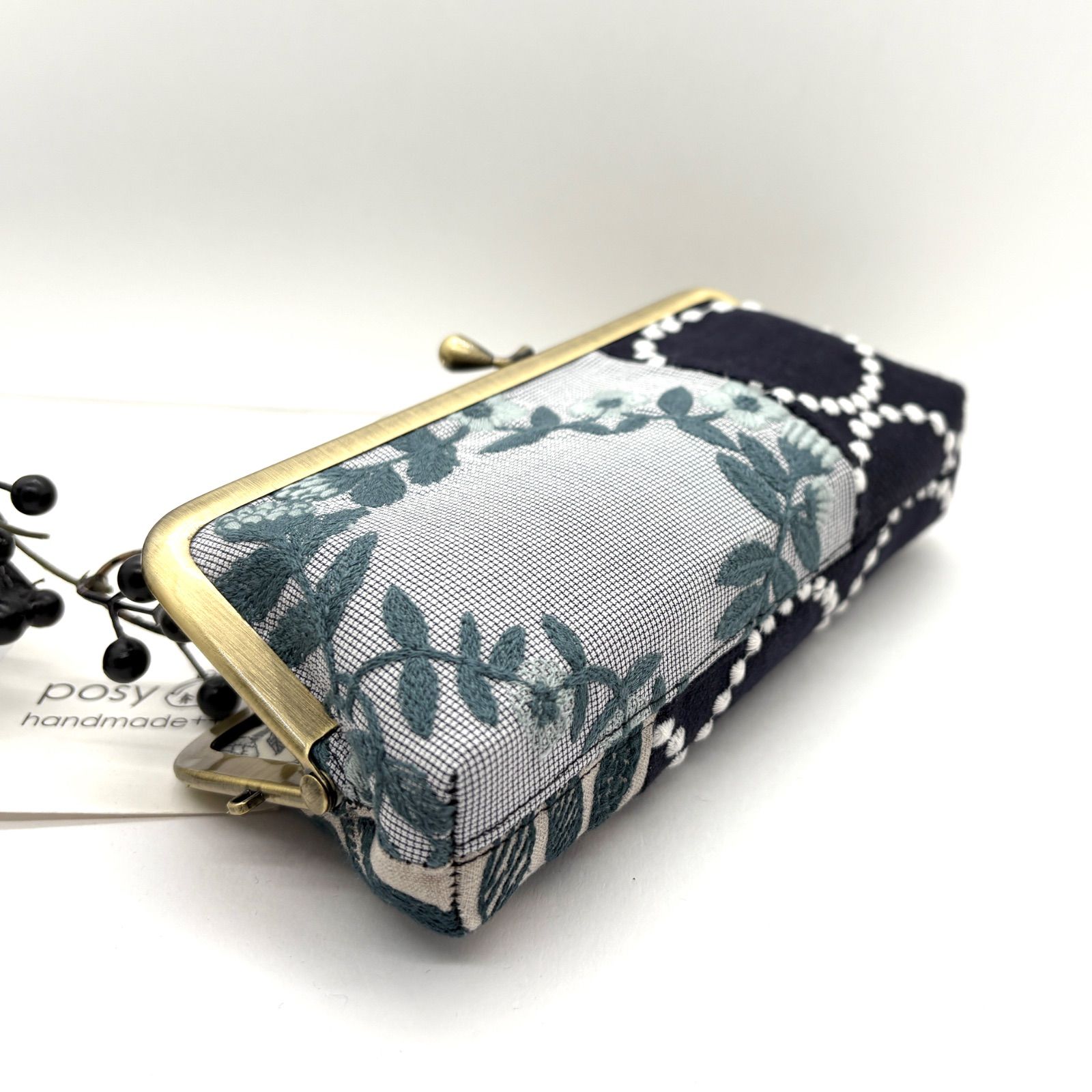 ハンドメイドミナペルホネン がま口メガネケース パッチワーク - メルカリ