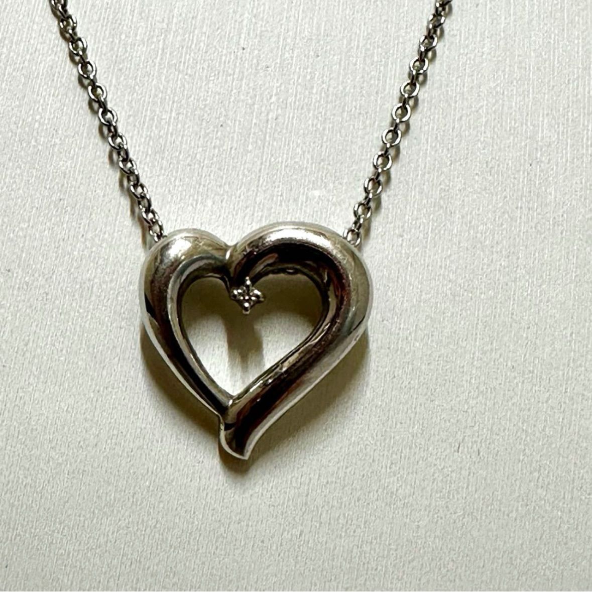 タサキ TASAKI 田崎真珠 ネックレス SV ダイヤモンド 0.01ct シルバー 