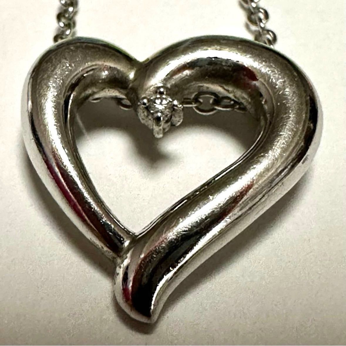タサキ TASAKI 田崎真珠 ネックレス SV ダイヤモンド 0.01ct シルバー 