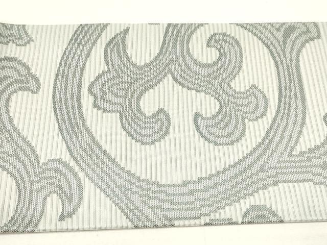 川島織物 九寸名古屋帯 逸品 平和屋着物○西陣 唐織 西陣 正絹 横段草花文 平和屋着物[]子供 唐草文 DAAY3265ma 平和屋□極上 花 紬地 九寸開き名古屋帯 百入