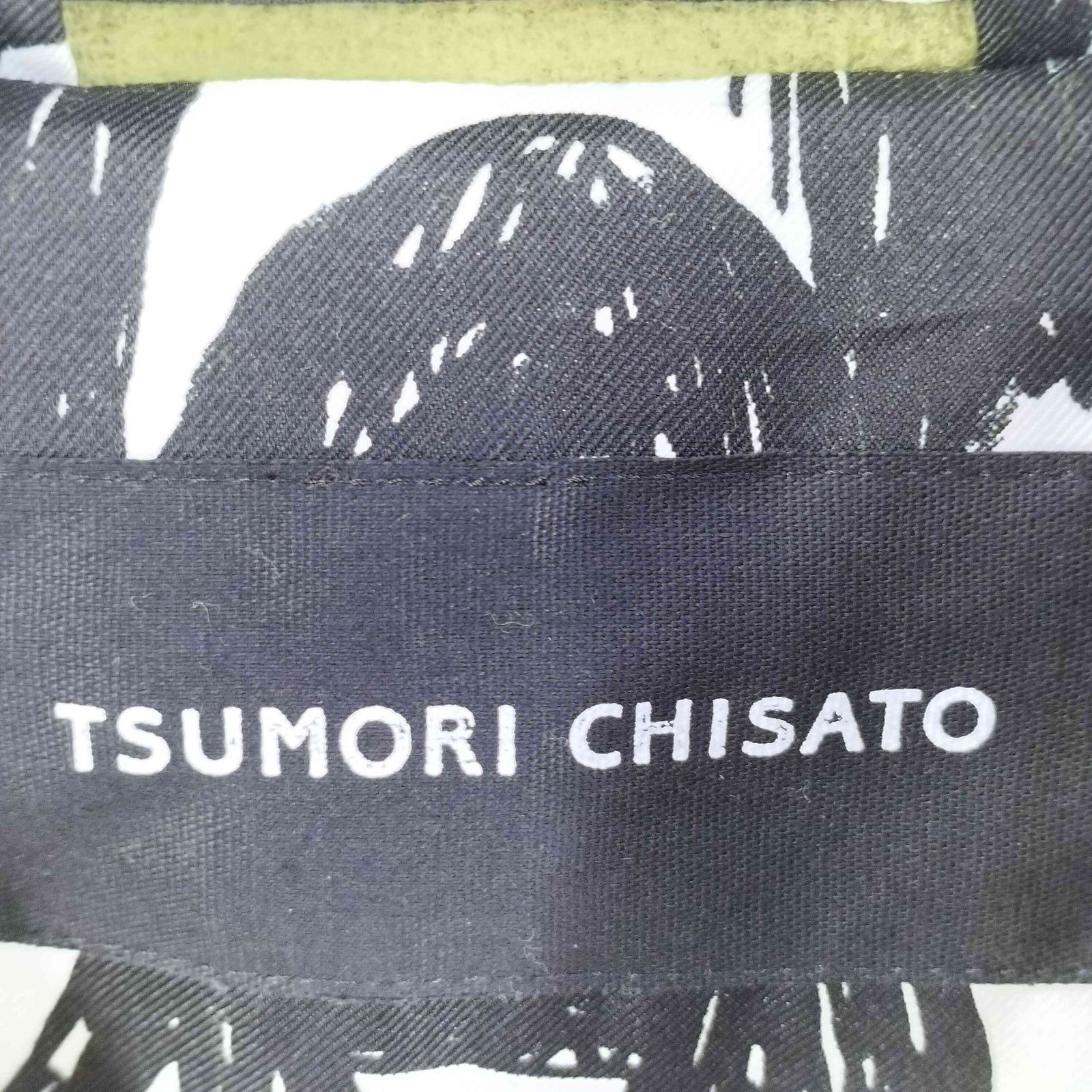 ツモリチサト TSUMORI CHISATO フード付き 袖キルティング切替ダッフル