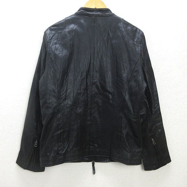 H□バックナンバー/BACK NUMBER 山羊革 レザージャケット ライダース