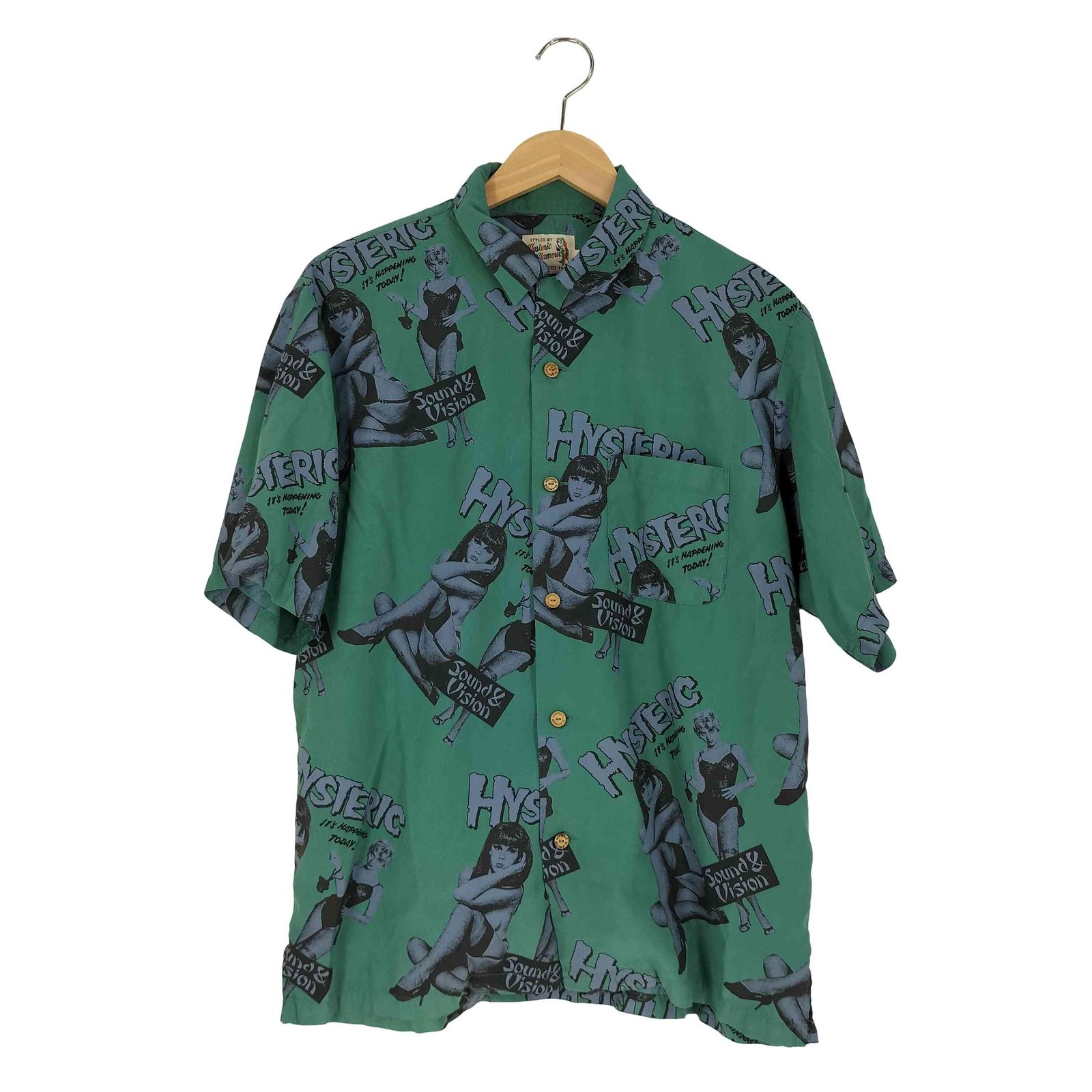 ヒステリックグラマー HYSTERIC GLAMOUR 21SS MONDO VISION柄 アロハ