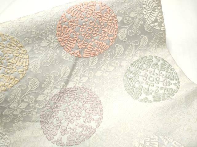 平和屋着物○つけ帯 唐織 蒔絵唐草文 金糸 正絹 逸品 DAAX9816fe 平和