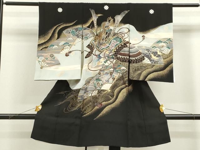 のしめ 男の子 祝着 産着 初着 平和屋着物[]お宮参り 鷹 刺繍