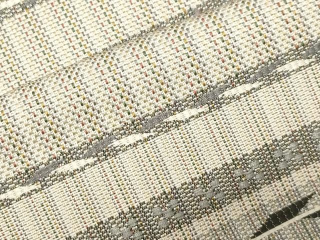 平和屋着物○スリーシーズン 春夏秋 つけ帯 櫛織 跳兎 鈴乃屋扱い 正絹