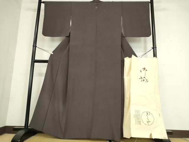 平和屋着物 上質な小紋 溢れ松葉舞蝶花文 金彩 正絹 逸品 CAAJ4624ev(