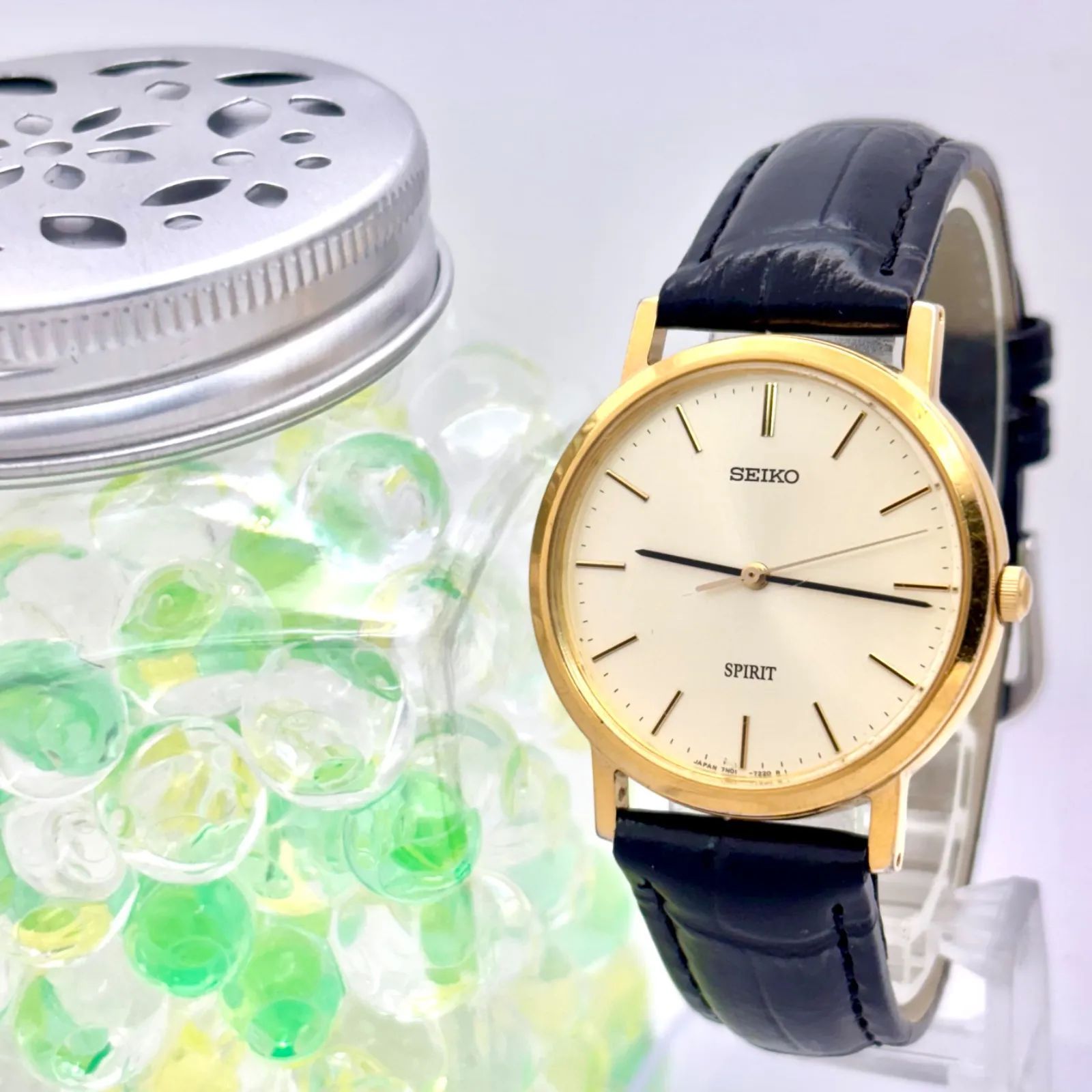 【新品電池/稼働】セイコー 7P カラーストーン ルビー ゴールドウォッチ 時計 新品電池/稼働】セイコー 7P カラーストーン ルビー ゴールドウォッチ