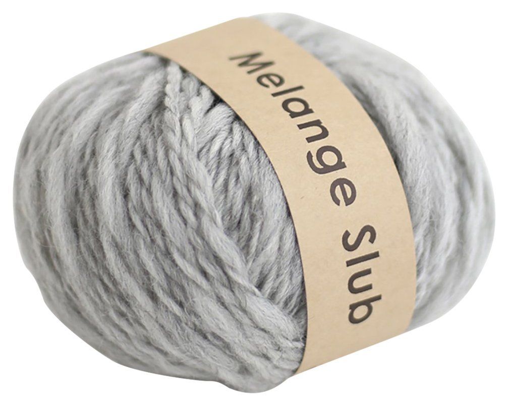 【数量限定】超極太 col.6 毛糸 グレー 40g メランジスラブ 約46m DARUMA 5玉セット 横田 01-6580