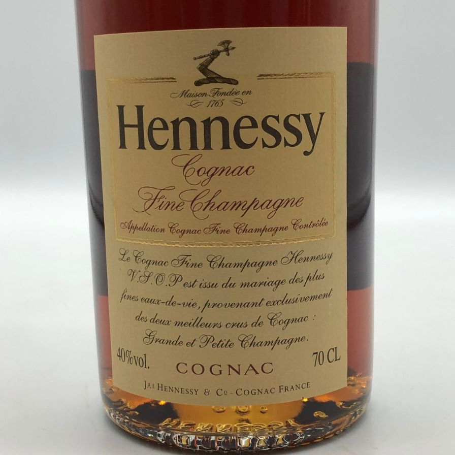ヘネシー VSOP ファインシャンパーニュ スリムボトル クリアボトル ヘネシー VSOP ファインシャンパーニュ スリムボトル クリアボトル【F4