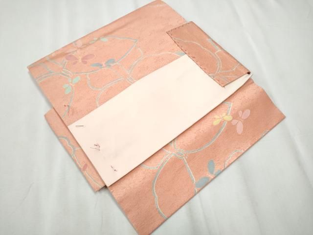 平和屋着物○つけ帯 舞蝶文 正絹 逸品 CABA1107hy