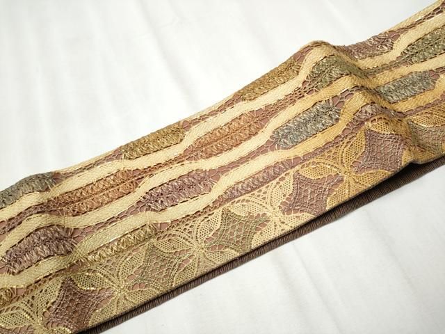 平和屋着物○スリーシーズン 春夏秋 つけ帯 リボン織 立涌吉祥