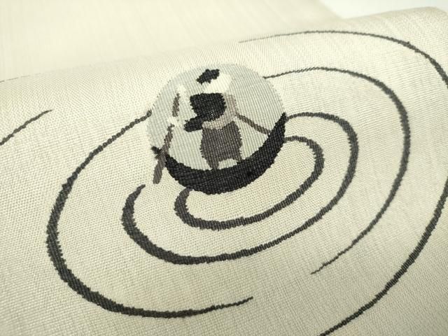 平和屋着物●太鼓柄袋帯　すくい織　一寸法師　正絹　逸品　DAAZ0361ps 平和屋着物○太鼓柄袋帯 すくい織 一寸法師 正絹 逸品 DAAZ0361ps