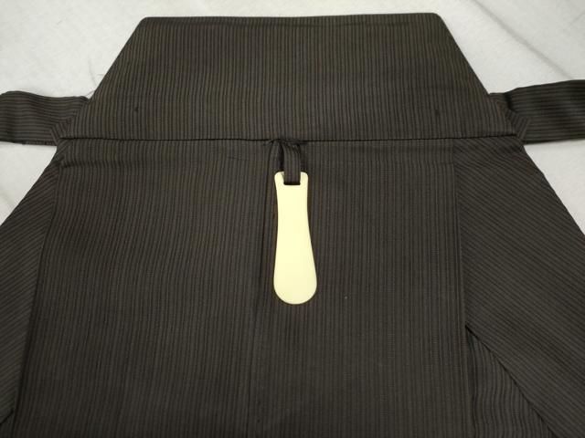 平和屋着物○男性 馬乗り袴 色無地 香色 正絹 逸品 AAAW5222br 正絹袴