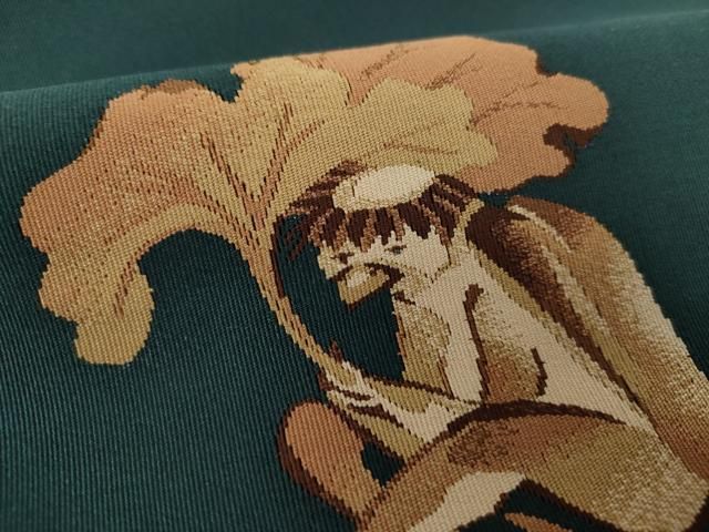 平和屋着物○伝統工芸士 峯哲夫 爪掻き本綴れ 八寸名古屋