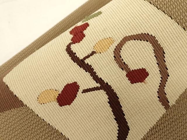 平和屋着物●つけ帯　すくい織　色紙重ね文　正絹　逸品　CABA2161dy 平和屋着物○つけ帯 すくい織 色紙重ね文 正絹 逸品 CABA2161dy