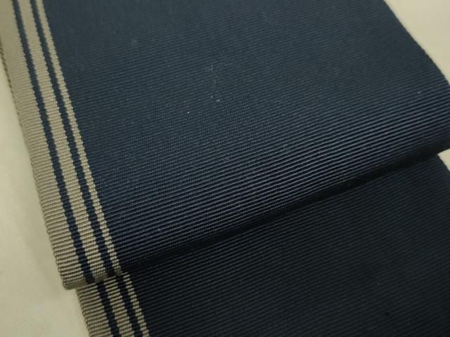 平和屋着物○本場筑前博多織 男性 両面 角帯 間道 正絹 逸品 DAAX8475du