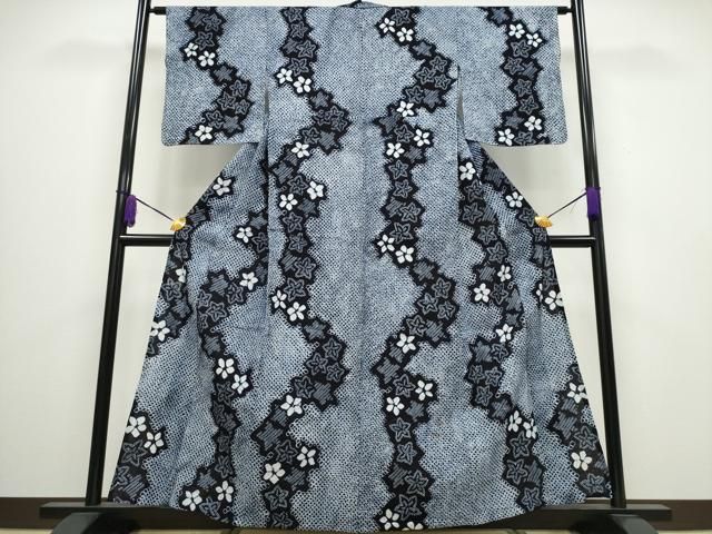 eふれんず◆有松鳴海絞り　夏物　浴衣　舞花文　綿◆am1124 eふれんず◇有松鳴海絞り 夏物 浴衣 舞花文 綿◇am1124 【公式通販】