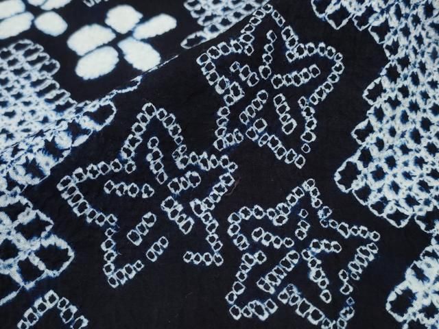 eふれんず◆有松鳴海絞り　夏物　浴衣　舞花文　綿◆am1124 eふれんず◇有松鳴海絞り 夏物 浴衣 舞花文 綿◇am1124 【公式通販】