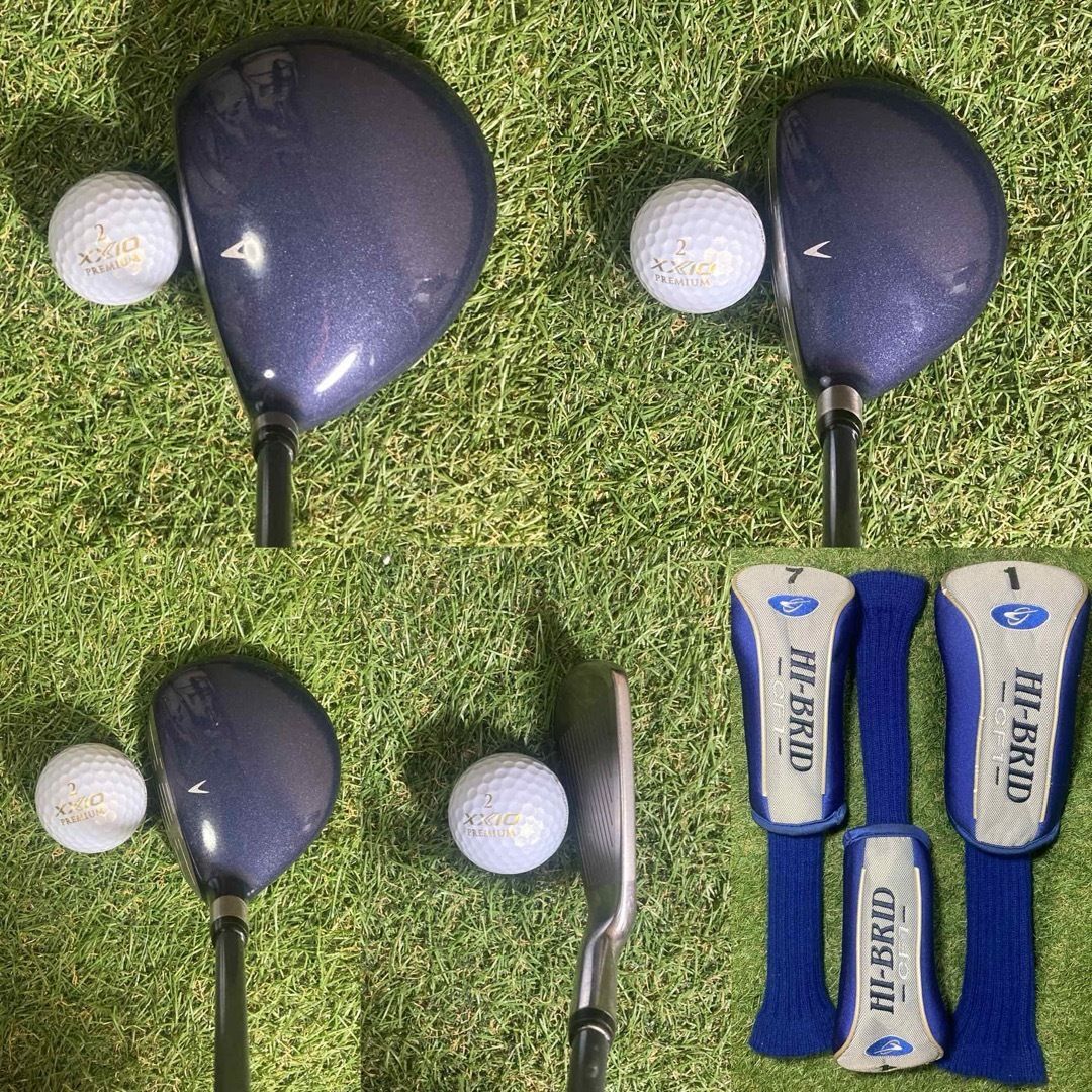レディース　HI-BRID CF1 ハイブリッド　ダンロップ　10点セット レディース HI-BRID CF1 ハイブリッド ダンロップ 10点ゴルフクラブ