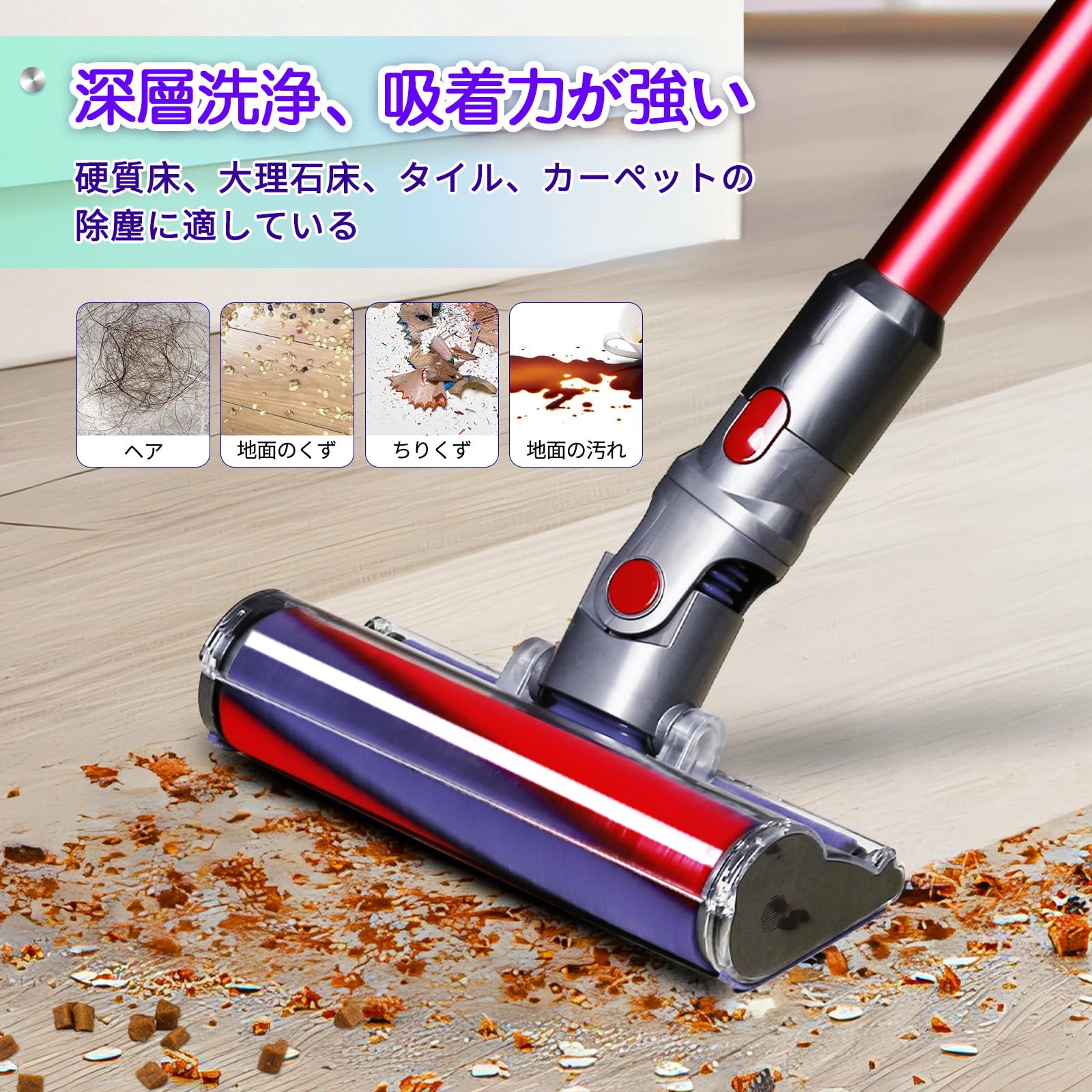 新品　未使用　ダイソン ソフトローラークリーナーヘッド ソン V10 V11 用ソフトローラークリーナーヘッド、ダイ V15 SV10 SV12