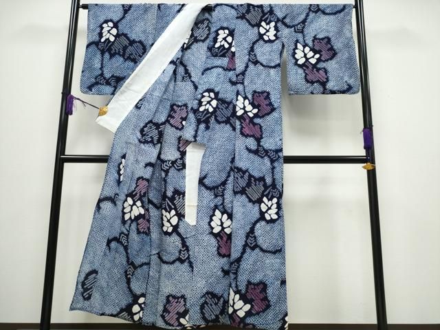 平和屋着物●つけ帯　生紬　手描き　蔦の葉文　正絹　逸品　CABA0962hy 平和屋着物○つけ帯 生紬 手描き 蔦の葉文 正絹 逸品 CABA0962hy