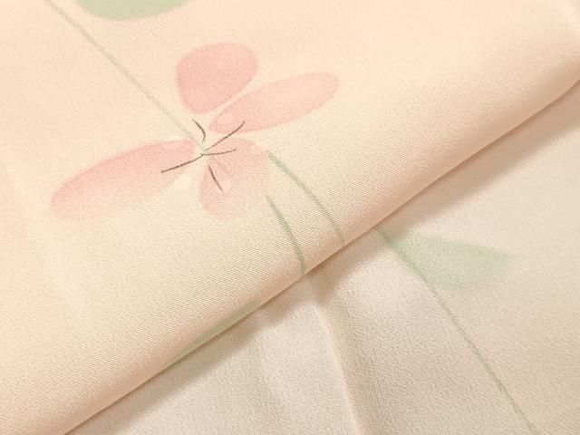 平和屋着物●長襦袢　無双仕立て　手描き　枝垂れ花文　暈し染め　正絹　逸品　未使用　CABA1272gh 平和屋着物○長襦袢 無双仕立て 手描き 枝垂れ花文 暈し染め 正絹 逸品