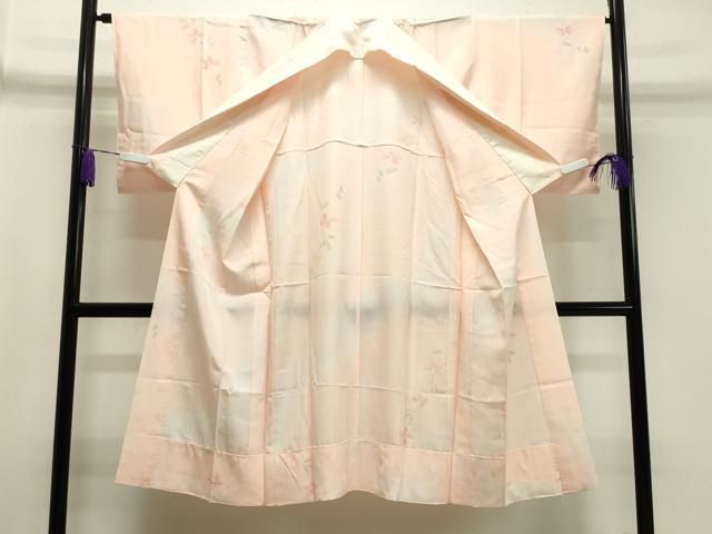 平和屋着物○長襦袢 無双仕立て 手描き 枝垂れ花文 暈し染め 正絹 逸品