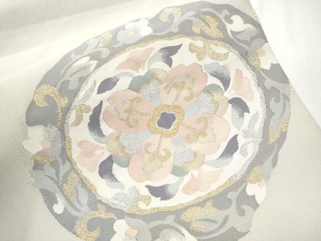 平和屋着物○爪掻き本綴れ 八寸名古屋帯 更紗花唐草文