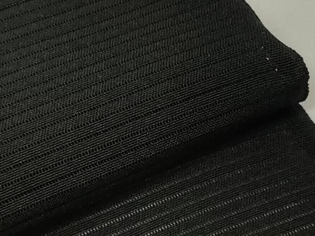 平和屋着物＊夏物　黒紋付　黒反物　着尺　駒絽　藍下黒染　逸品　未使用　DAAW8192zzz 平和屋着物＊夏物 黒紋付 黒反物 着尺 駒絽 藍下黒染 逸品 未使用