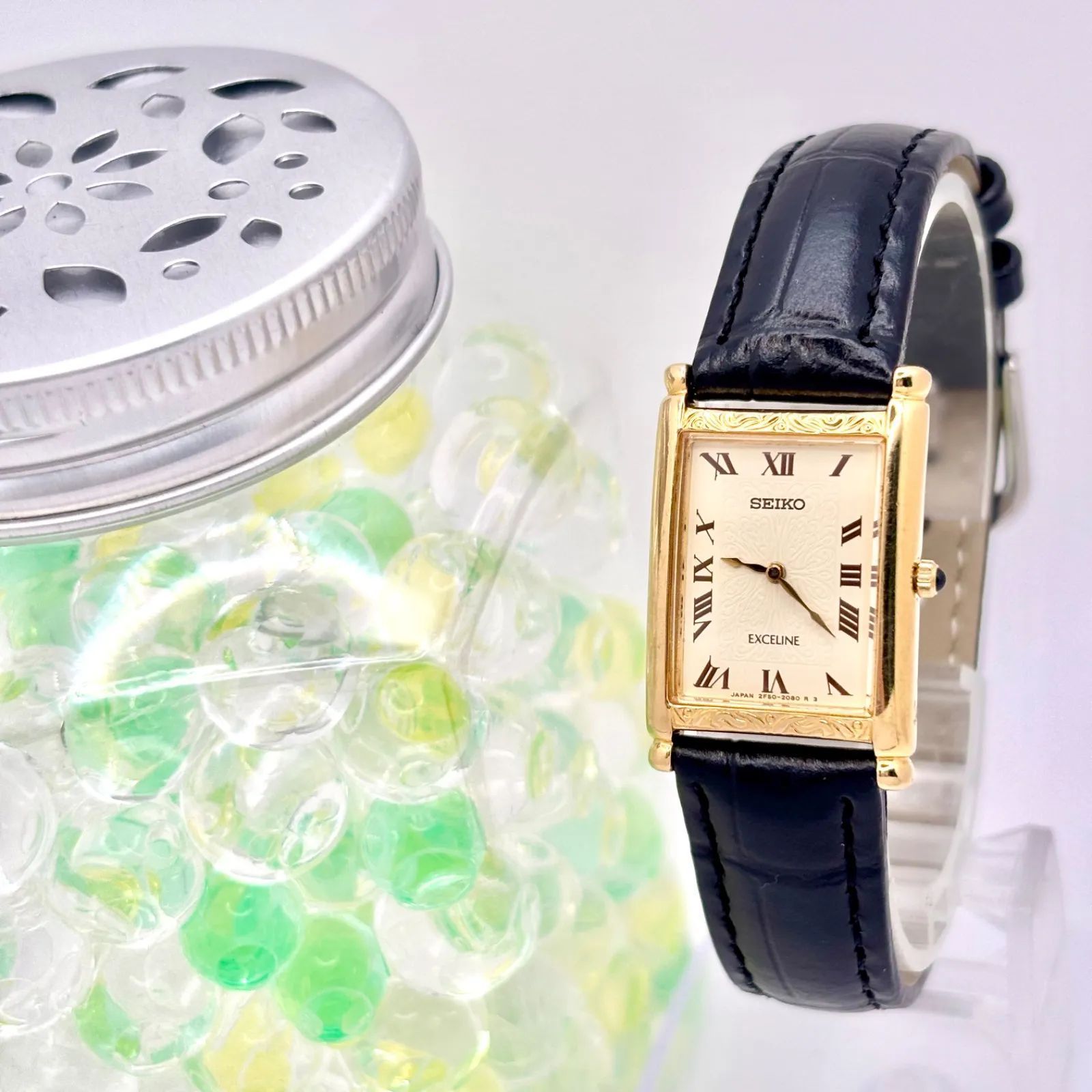 美品/新品電池】SEIKO セイコー EXCELINE エクセリーヌ レディース